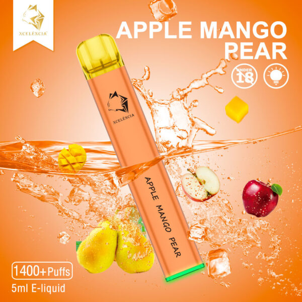 GUNNPOD APPLE MANGO PEAR – 1400 PUFFS