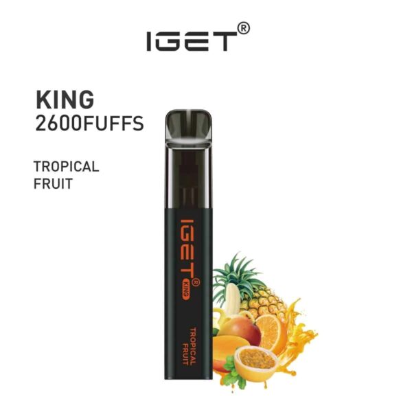 IGET KING TROPICAL FRUIT – 2600 PUFFS