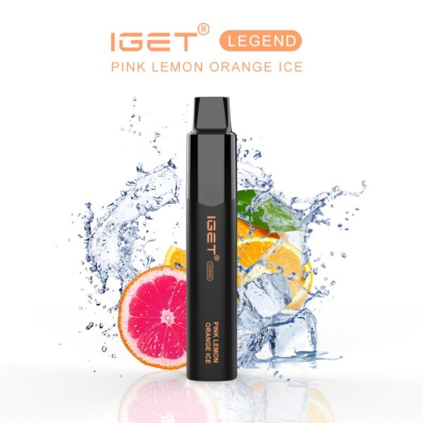 IGET LEGEND PINK LEMON ORANGE ICE – 4000 PUFFS