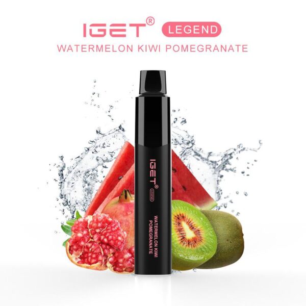 IGET LEGEND WATERMELON KIWI POMEGRANATE  – 4000 PUFFS