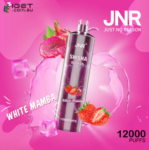 JNR SHISHA HOOKAH – WHITE MAMBA – 12000 PUFFS