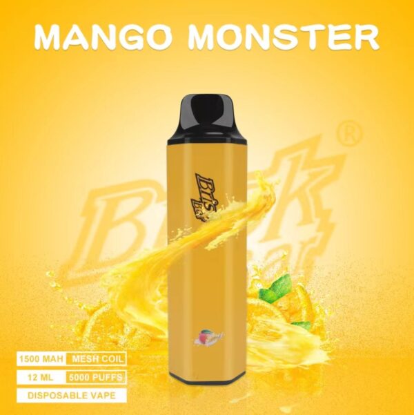 BRISK BAR MANGO MONSTER – 5000 PUFFS