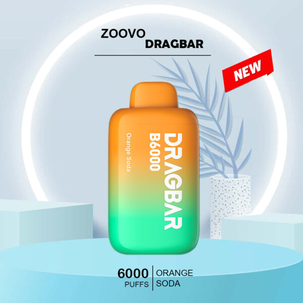 Zoovoo Dragbar Orange Soda 6000 Puffs