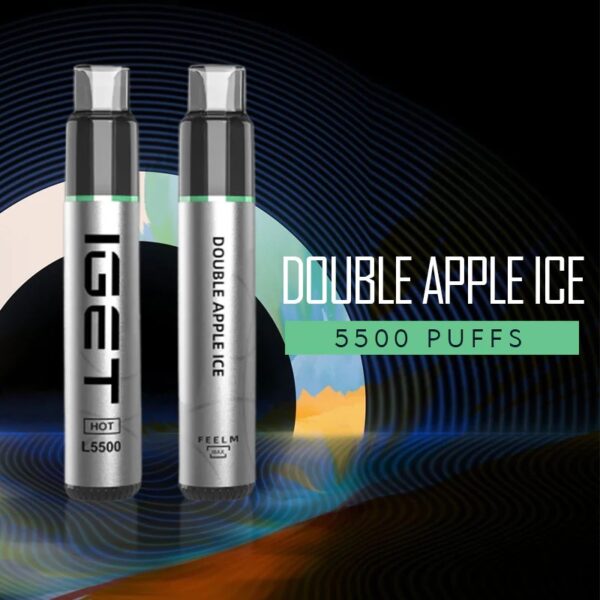 IGET HOT DOUBLE APPLE ICE – 5500 PUFFS